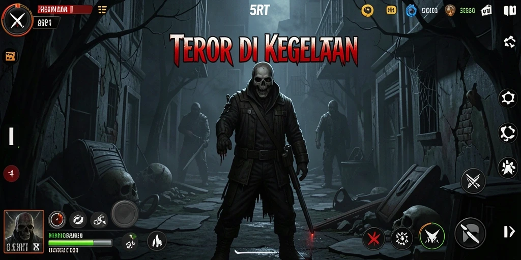 Tampilan gameplay 5RT yang mendebarkan dan penuh ketegangan.