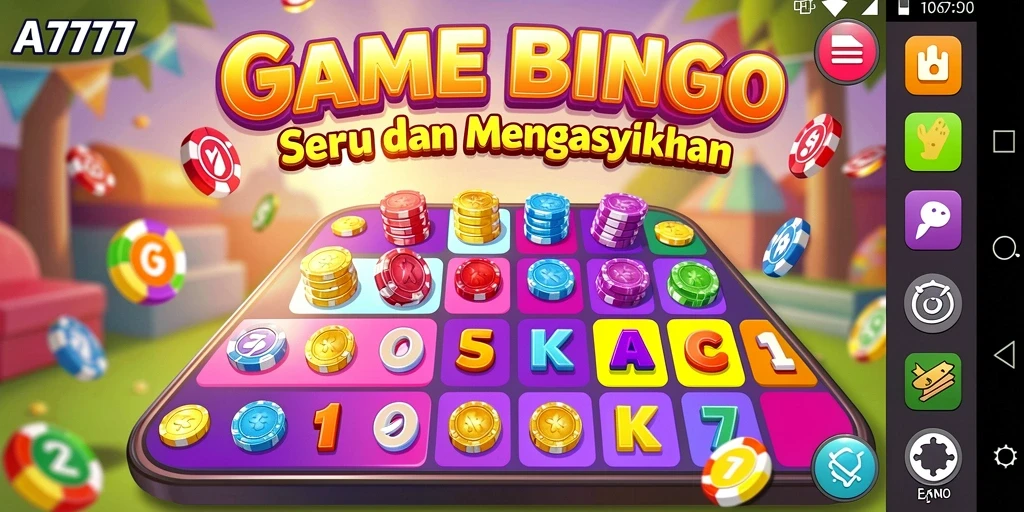 Tampilan gameplay Bingo yang menarik dan interaktif.