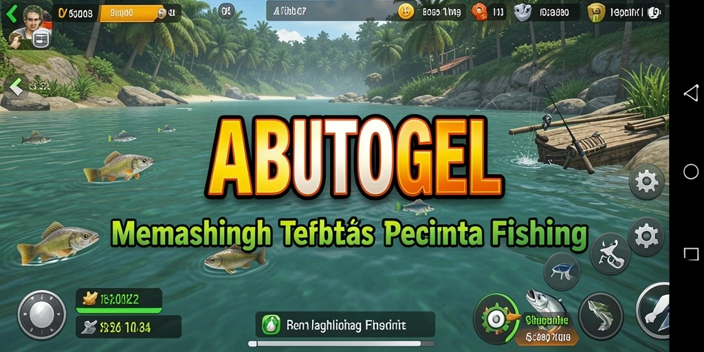 Screenshot gameplay yang menunjukkan pengalaman memancing seru di ABUTOGEL.