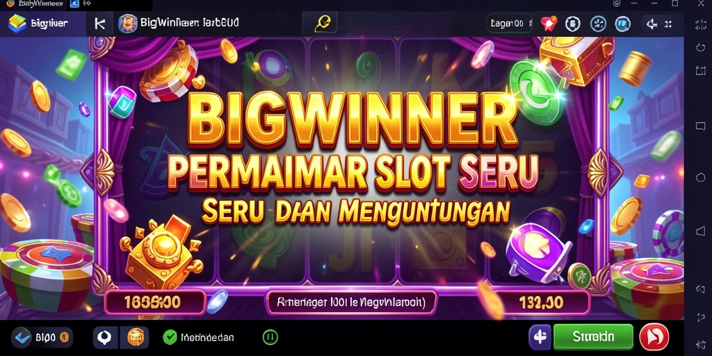 Screenshot gameplay Slot BIGWINNER menunjukkan keseruan bermain.