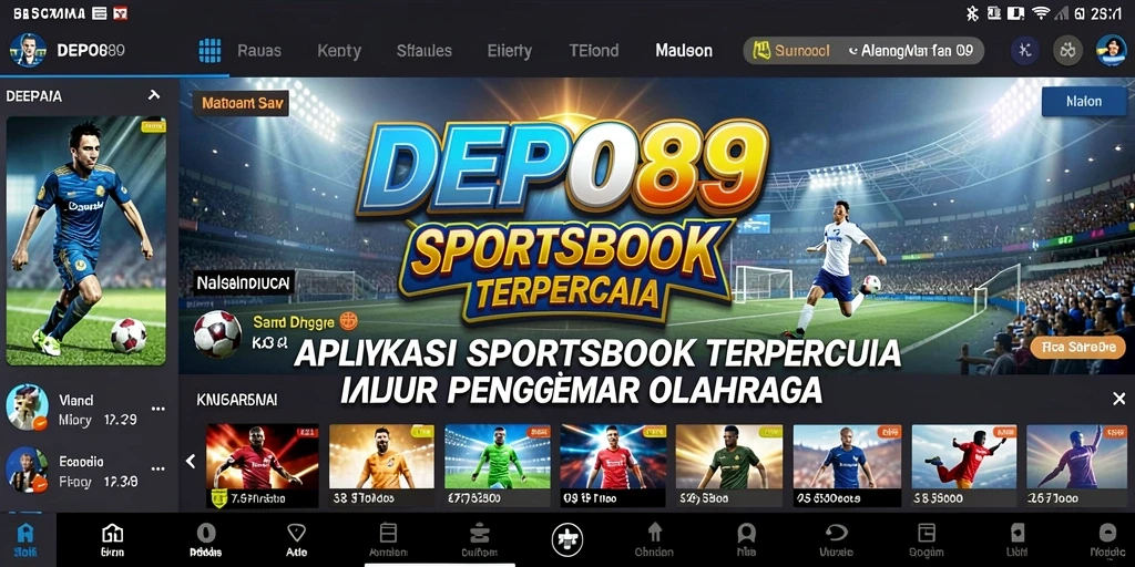 Screeshot DEPO89 menampilkan antarmuka taruhan yang menarik dan informatif.