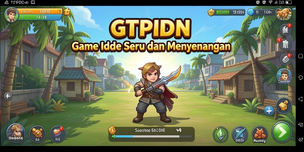Tangkapan layar GTPIDN menunjukkan gameplay idle yang seru dan menarik.