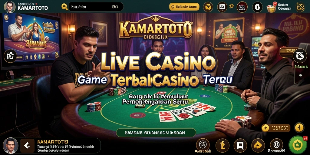 Tampilan gameplay Live Casino yang menarik dan interaktif di KAMARTOTO.