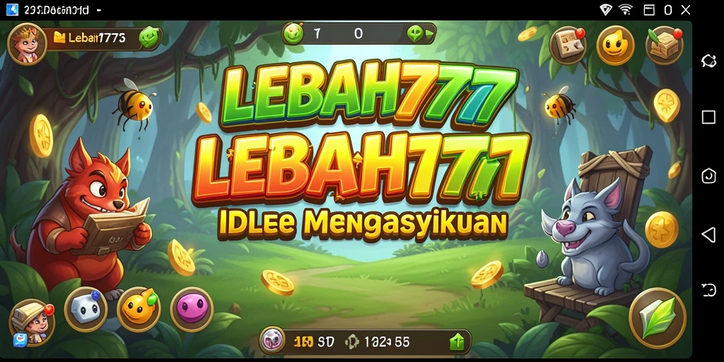 Tampilan utama gameplay LEBAH777 yang menyenangkan dan santai.