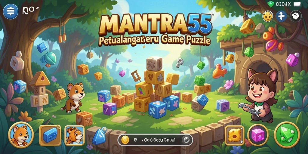 Tampilan seru dari gameplay MANTRA55 yang penuh tantangan.