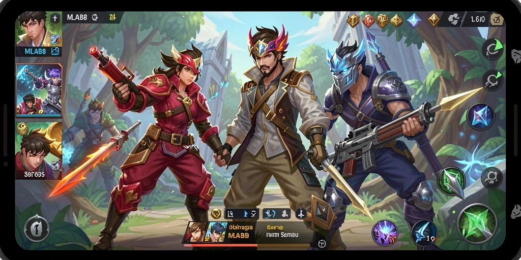 Gameplay seru MLBB8 menampilkan aksi olahraga yang menarik.
