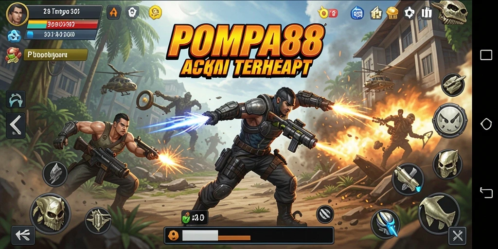 Tampilan menarik dari gameplay POMPA88 yang seru dan mendebarkan.