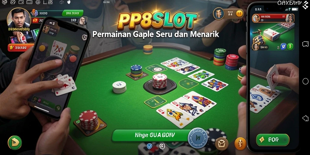 Tampilan permainan Gaple yang seru dan interaktif di PP8SLOT.
