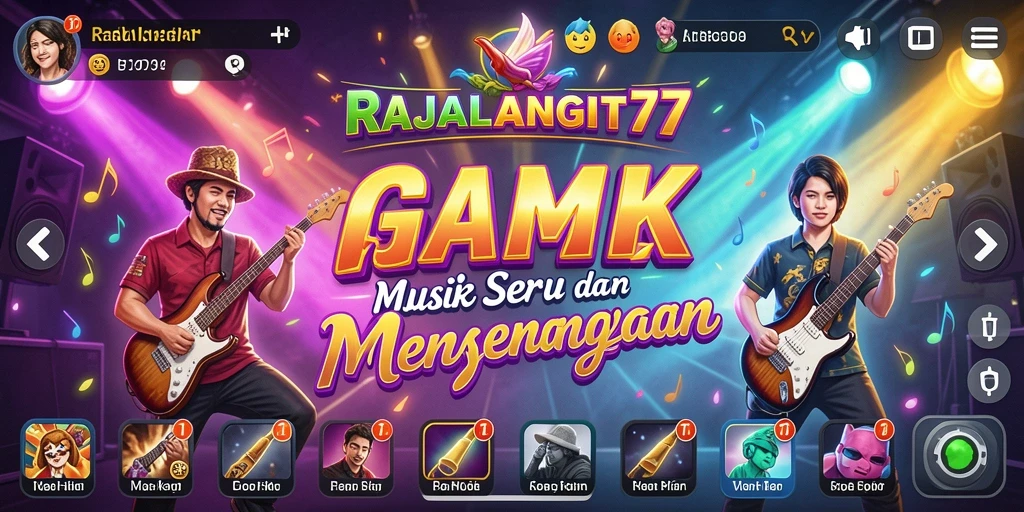 Tampilan menarik saat memainkan RAJALANGIT77 dengan musik favorit.