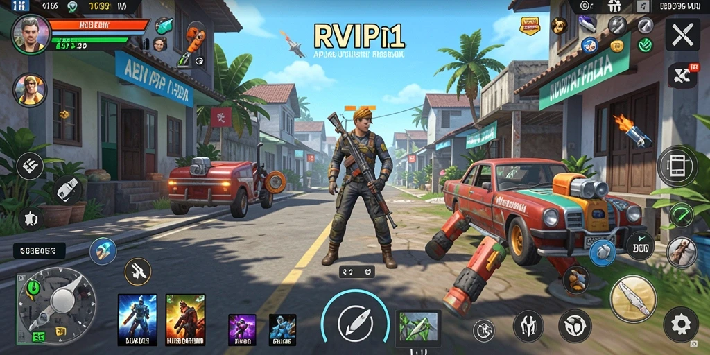 Tampilan screenshot utama RVIP1 menunjukkan antarmuka pengguna yang sederhana dan fungsional.