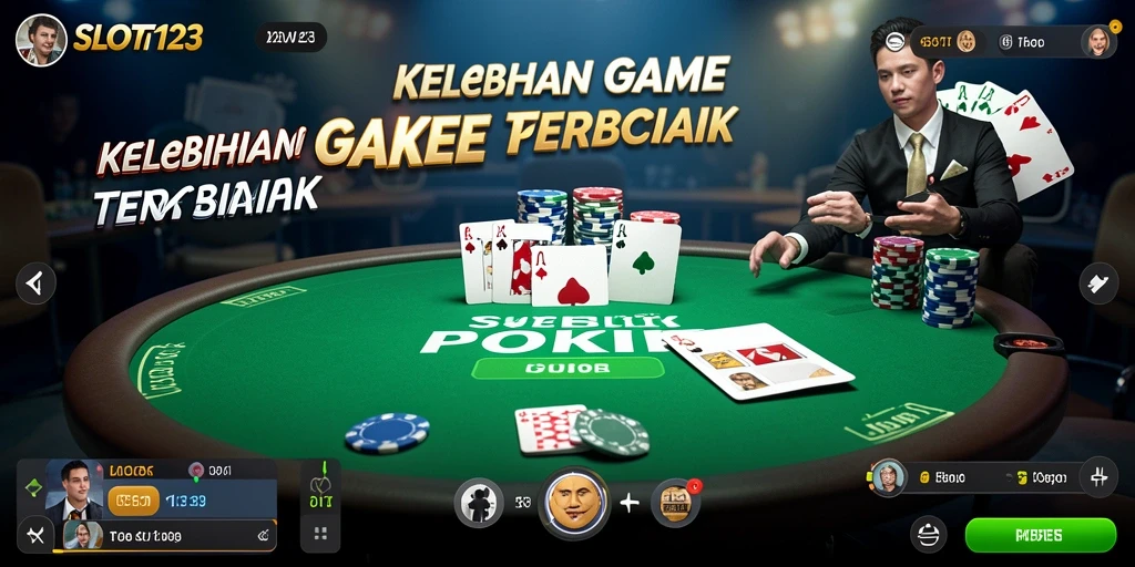 Tampilan gameplay SLOT123 yang mendebarkan saat bermain Poker.