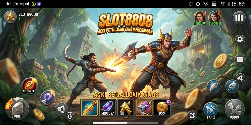 Gambaran aksi mendebarkan dalam SLOT8808.