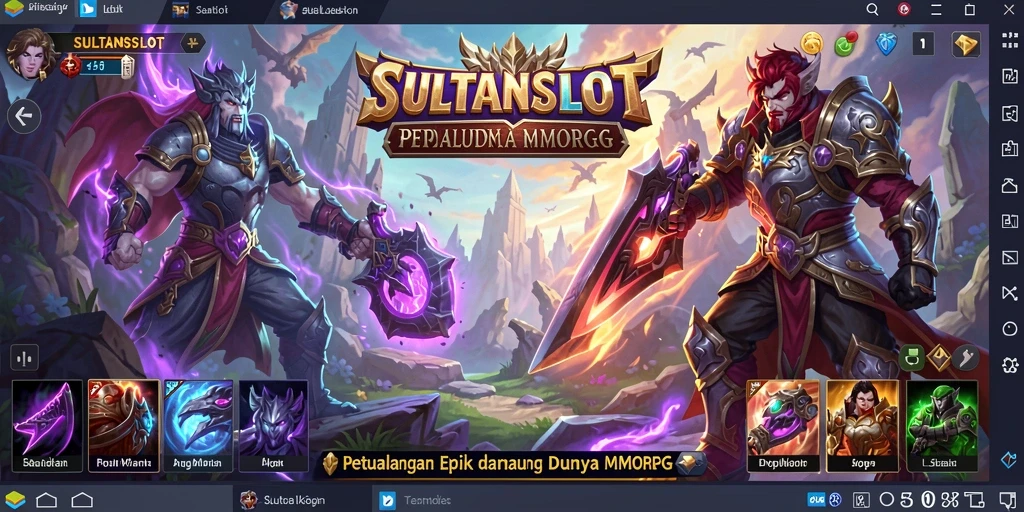 Tampilan gameplay yang mendebarkan di SULTANSLOT dengan karakter yang beraksi.