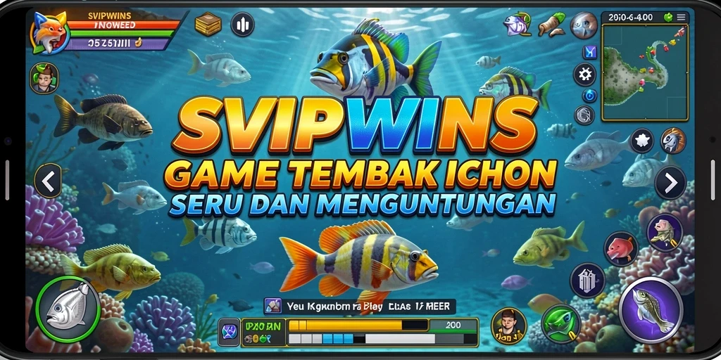 Gameplay seru Tembak Ikan di SVIPWINS yang penuh aksi.