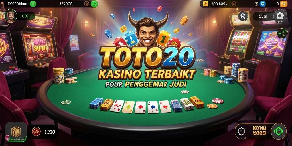 Screenshot utama TOTO20 menampilkan gameplay Kasino yang menarik dan dinamis.