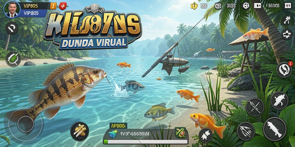 Tampilan menarik dari gameplay memancing di VIP805.